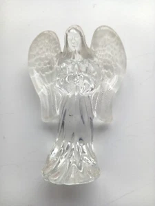 Glass Angel Sculpture ornament. clear glass, freestanding, spiritual gift - Picture 1 of 4