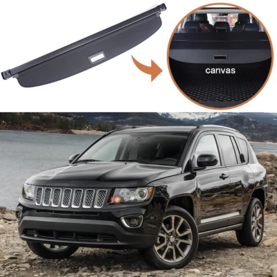Cubierta de carga protectora retráctil para maletero Jeep Compass 2013 2014 2015 2016 Foto 1 de 4