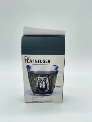 Owl Tea Infuser Stainless steel infuser and drip tray - Image 1 of 4