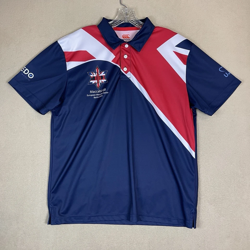 Canterbury Jersey Mens XL Multicolor European Maccabi Games 2015 Great Britain - Image 1 of 4