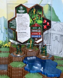 Heroscape : Greenscale Warriors (6 Figures and 1 Battle Card) VG - Picture 1 of 2