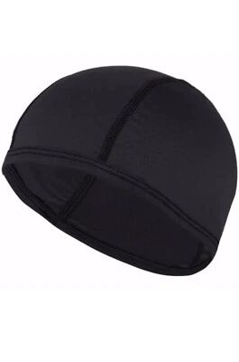 Paquete de 3 gorro protector de ciclismo con gorra de calavera que protege la cabeza del sol negro = Foto 1 de 4