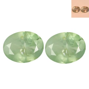0.54 Ct (2 Pcs Pair) Green Changing to Red (Under UV Light) Natural Alexandrite - Foto 1 di 5