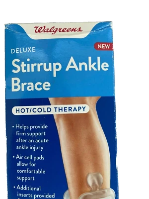 TOBILLERA ESTRIBO DE LUJO, TALLA ÚNICA L/R TERAPIA CALIENTE/FRÍO, NUEVA EN CAJA Foto 1 de 4