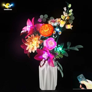 Kit D'Éclairage Led Lumière Télécommande Pour Lego®10342 Magnifique Bouquet Rose - Picture 1 of 16