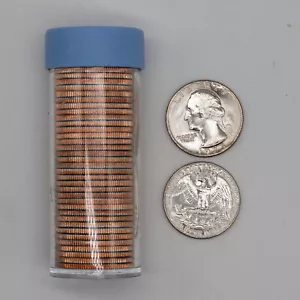 1973 P WASHINGTON QUARTTERS 25C EDELSTEIN BU UNC NACHLASS UNGESUCHT - 1 ROLLE 40 MÜNZEN - Bild 1 von 6