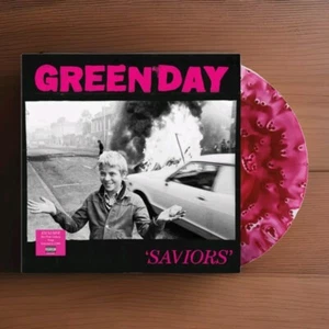 Green Day SAVIORS Exclusive Limited Clear Hot Pink Galaxy Vinyl Rare - Picture 1 of 2