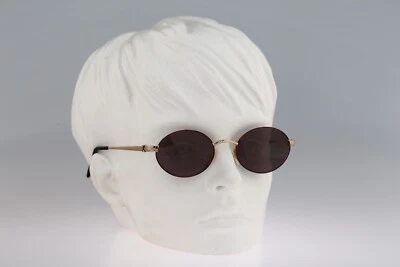 Paloma Picasso By Metzler 8613 711, 90s tortoise and gold oval sunglasses NOS - Image 1 of 4