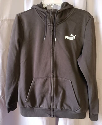 Puma Hoodie Black Full Zip Women's Large - Image 1 of 4