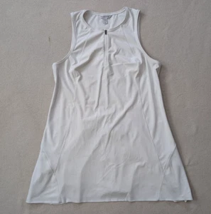 Athleta Ace Tennis/Golf Dress Workout Zip Front White Golf Ball Pocket Size 1X - Picture 1 of 15