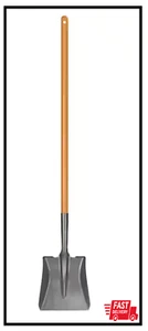 Wood Handle Steel Transfer Shovel 47 Inches Home Garden Tool - Picture 1 of 2