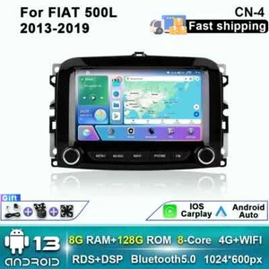 Radio de coche Android CarPlay para Fiat 500L 2013-2019 estéreo reproductor GPS pantalla IPS - Imagen 1 de 27