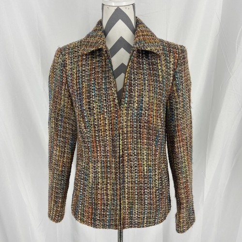 VETEMENTS Giacca donna Coldwa Creek tessuto multicolore taglia 4 6