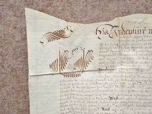 1660 Sutton Coldfield 17th century Vellum Deed Document Indenture Calligraphy - Picture 1 of 18
