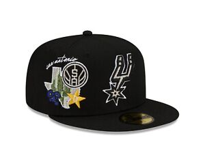 San Antonio Spurs New Era State Inspired Patched 59FIFTY Fitted Hat - Black