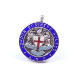 Antike Sterling Silber Albert Medaille London Business Houses 1926 HM 10,8g - Bild 1 von 6