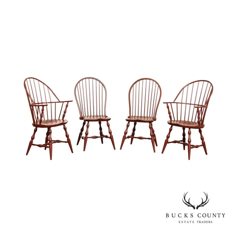 Stephen Von Hohen 'The Bucks County Collection' Set of 4 Windsor Chairs Cover