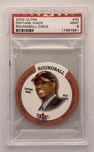 2003-04 Fleer Ultra Dwyane Wade #35 Rookie Roundball Disc Heat Graded PSA 9 - Picture 1 of 8