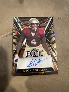 2023 Leaf Exotic Multi-Sport Rookies Keon Coleman Tiger Stripe  Auto /5