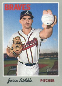 2019 Topps Heritage #48 Jesse Biddle Braves