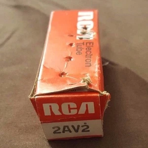 Vintage RCA Electron Tubes 2AV2 Radio TV NOS NEW In Box - Picture 1 of 3