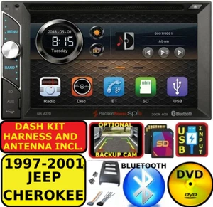 1997-2001 JEEP CHEROKEE BLUETOOTH CD/DVD USB SD AUX CAR RADIO STEREO PKG - Picture 1 of 11
