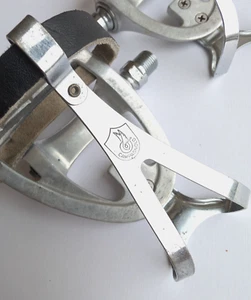 Pedales Campagnolo Clip Vintage con punteras de cuero - Imagen 1 de 6