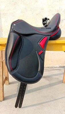 Leather Dressage Monoflap Changeable Gullets Saddle - Image 1 of 4