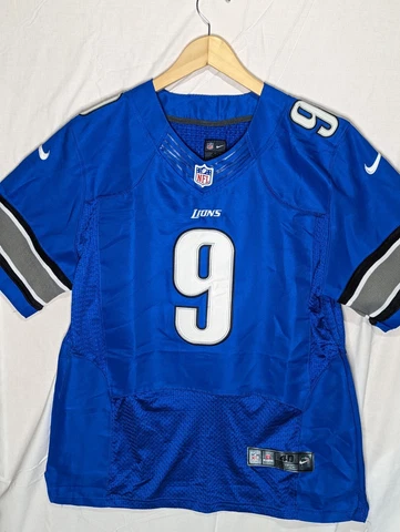 Nike Team Detroit Lions On Field Matthew Stafford Blue Jersey Size 40 NFL Cover