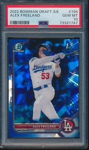 PSA 10 ALEX FREELAND 1st 2022 Bowman Chrome Draft SAPPHIRE Rookie RC GEM MINT - Picture 1 of 3
