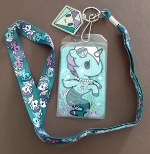 Tokidoki Mermicornos Lanyard New With clear ID display and Diamond Charm - Picture 1 of 3