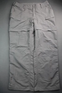 Women's North Face Convertible Cargo Hiking Pants Gray Size 12 Short (32x29) - Picture 1 of 12