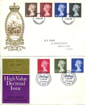 GB 1967-70 MACHIN FDCS INC WINDSOR (5) COOK DE-TENANT MILK MARKETING BOARD - Image 1 of 4