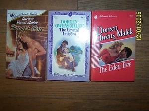 Lot 3 different Doreen Owens Malek Books Soft great condition Romance - Imagen 1 de 1