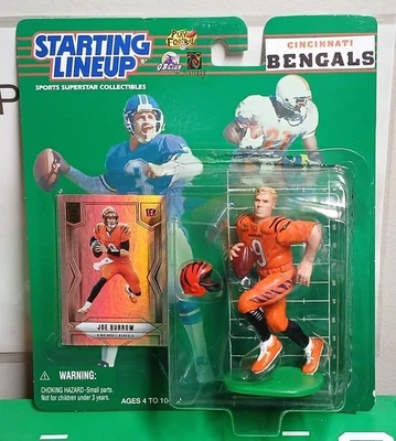 Figura pintada personalizada de Joe Burrow Cincinnati Bengals alineación inicial reempaquetada Foto 1 de 4