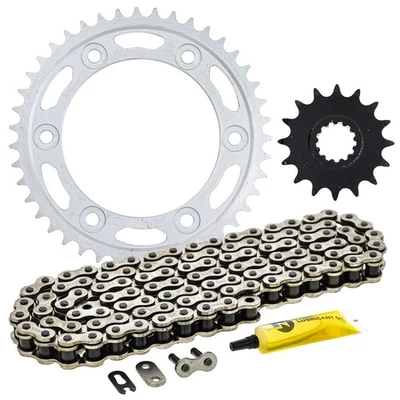 Sprocket Chain Set for Honda CBR954RR CBR929RR 16/43 Tooth 530 Rear Front Combo - Image 1 of 4