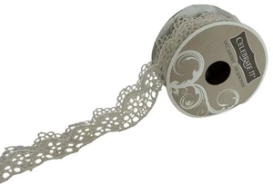 Celebrate It Lace Ribbon 1 9/16 in X 1.3 yards Ivory Nylon Occasions Crafts - Picture 1 of 8