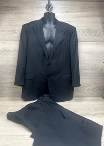 Canali Herren 2 Stück Schwarzer Wollanzug mit zwei Knöpfen 48R ITALIEN NEUWERTIG! - Bild 1 von 16