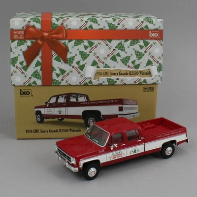 1:64 IXO Models *RED & WHITE* 1976 GMC Sierra K2500 ST NICKS CHRISTMAS TREE FARM - Image 1 of 4