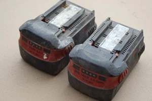2 x Hilti B36 3.9Ah & 3.3Ah Battery used faulty, Spare or repair Re-Cell (3) - Picture 1 of 3