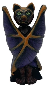 Seltene schwere Gusseisen Vampir Fledermaus Abt. 56 Halloween Wackelkopf Nicken Figur - Bild 1 von 20