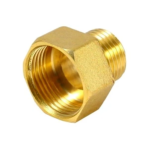 1/2PT Male to 3/4PT Female Thread Reducer Hex Bushing Pipe Adapter Right Hand - Picture 1 of 10