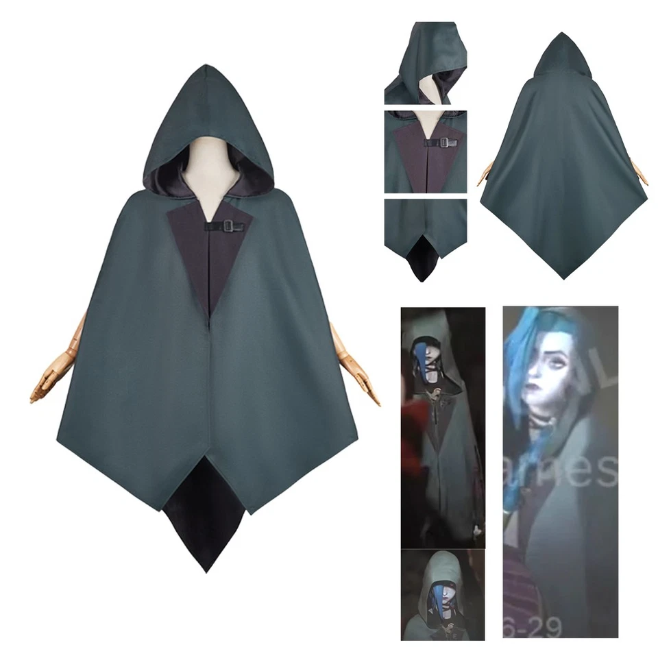 Аниме LoL Jinx косплей костюм униформа Хэллоуин вечеринки плащ взрослых карнавальный костюм - Изображение 1 из 4