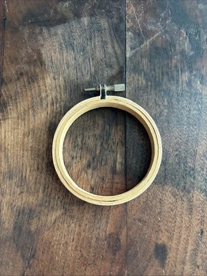 Vintage Wood Embroidery Hoop 3“ 1/4 - Image 1 of 3