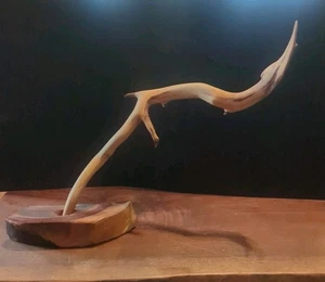 Statua asimmetrica in legno Driftwood Free Standing decorazione biologica naturale minimalista - Foto 1 di 4