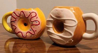 TAZA DONUT Pfaltzgraff 16 oz café novedad tazas de cerámica Foto 1 de 4