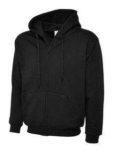 Uneek - Sweatshirt Bertudung Zip Penuh Uniseks Dewasa Klasik 50% Poliester 50% - Picture 1 of 1