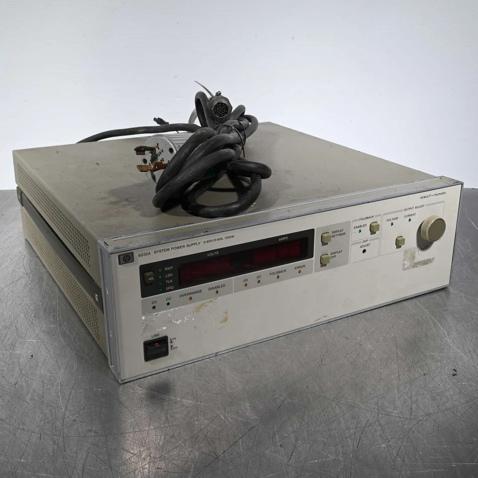 Fuente de alimentación del sistema HP Hewlett Packard 6032A 0-60V/0-50A/1000W Foto 1 de 4