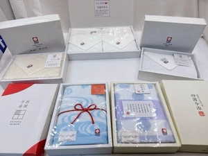 Imabari Towel Set of 6 Japanese Wash Towels Boxed Premium Cotton Made in Japan - Picture 1 of 15