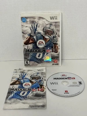 Madden NFL 13 (Nintendo Wii) CIB COMPLETE & TESTED Manual Damage - Image 1 of 2
